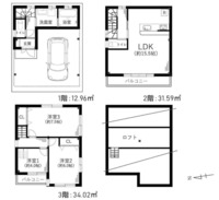 間取図/区画図:▼近鉄難波1階カウンター：本店　
▼あべのハルカス31階▼なんばパークス19階
▼梅田阪急グランドビル20階▼梅田スクエア1階